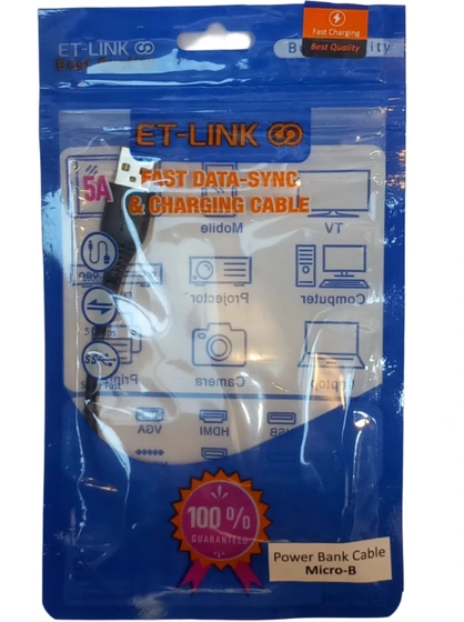 کابل کنفی پاوربانک  ET-LINK میکرو